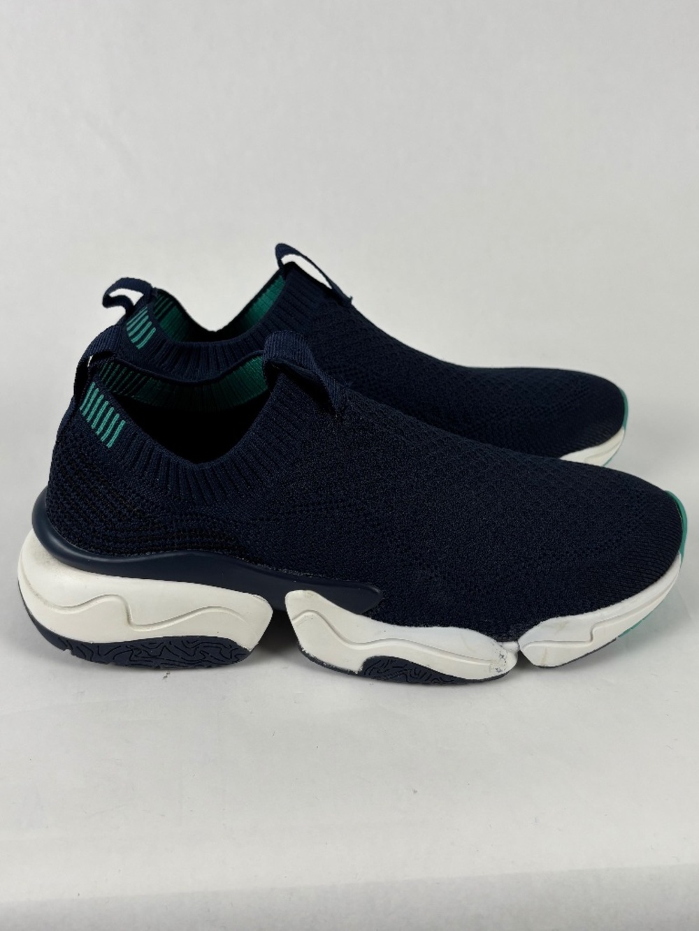 Zara, Sock Knit, Dark Blue, Sneakers/Shoes, Athletic Slip-Ons, EU38 wo7.5/Men5.5